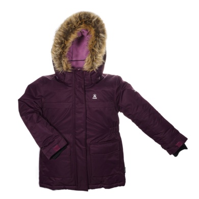 Kamik Winter Jacket Parka Katy (wind and waterproof, reflective) purple Children